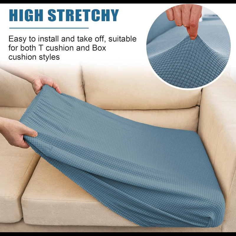 Housse de siège de canapé extensible résistante à l'eau pour siège de canapé extensible pour animaux de compagnie, housse de coussin épaisse, lavable (petit)