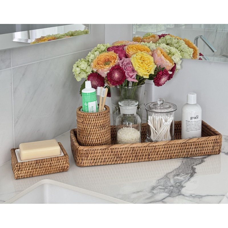 Plateau de coiffeuse Everard, Brun miel
