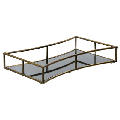 Tathana - Mirror Tray - Antique Brass - 24" x 4" x 14"