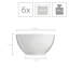 Laithen 600ml Classic Design and Simple Shape Cereal Bowl