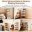 Ultra Large Foldable Storage Bins, Collapsible Closet Organizer Containers, 4-Tier Plastic Storage Cabinet With Lids, Bookshelf And Display Case For Bedroom