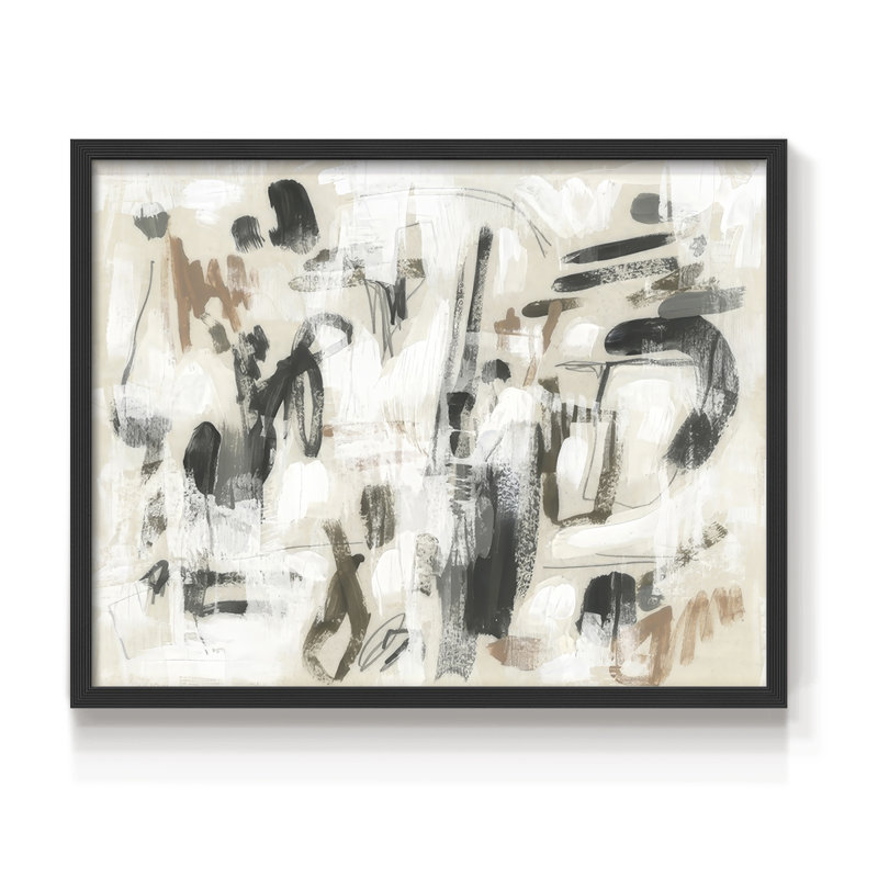 «Spinning Yarns I», reproduction encadrée, H 16 po x l 20 po, Noir, noir, noir, noir