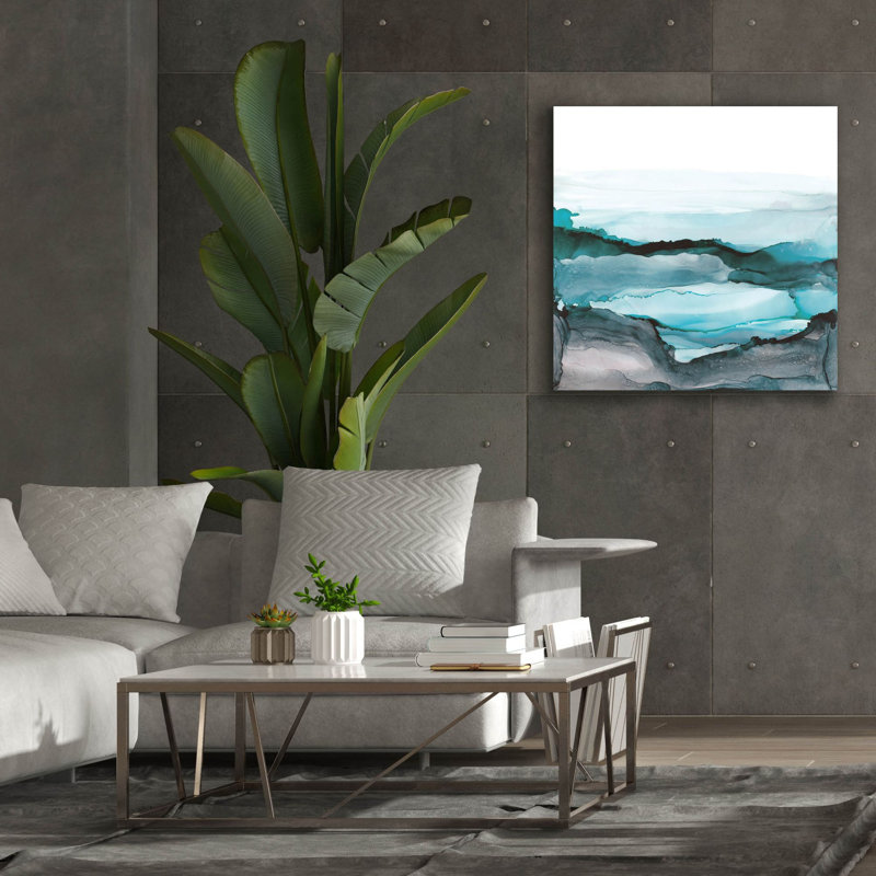 Aquascape, art mural sur toile 2 po par Chris Paschke, 37 po x 37 po