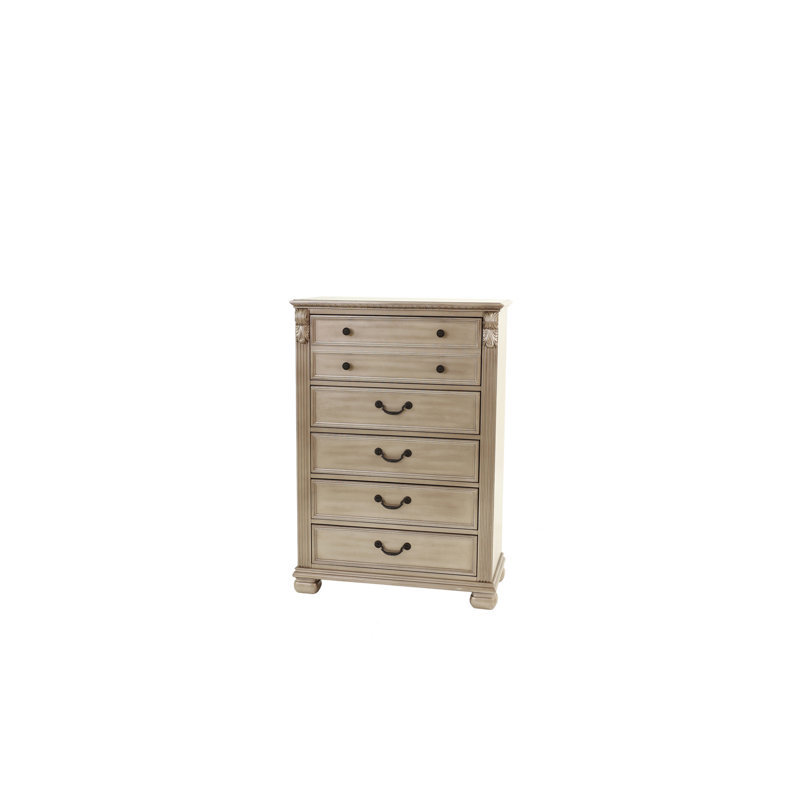 Commode de rangement de style chambre à coucher antique avec commode 1 pièce