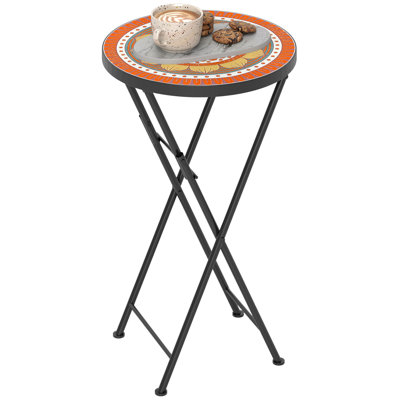 Round 35Cm L Outdoor Side Table