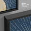 «Blue Sun Rays», reproduction d'art sur toile encadrée simple-108345515-108345516
