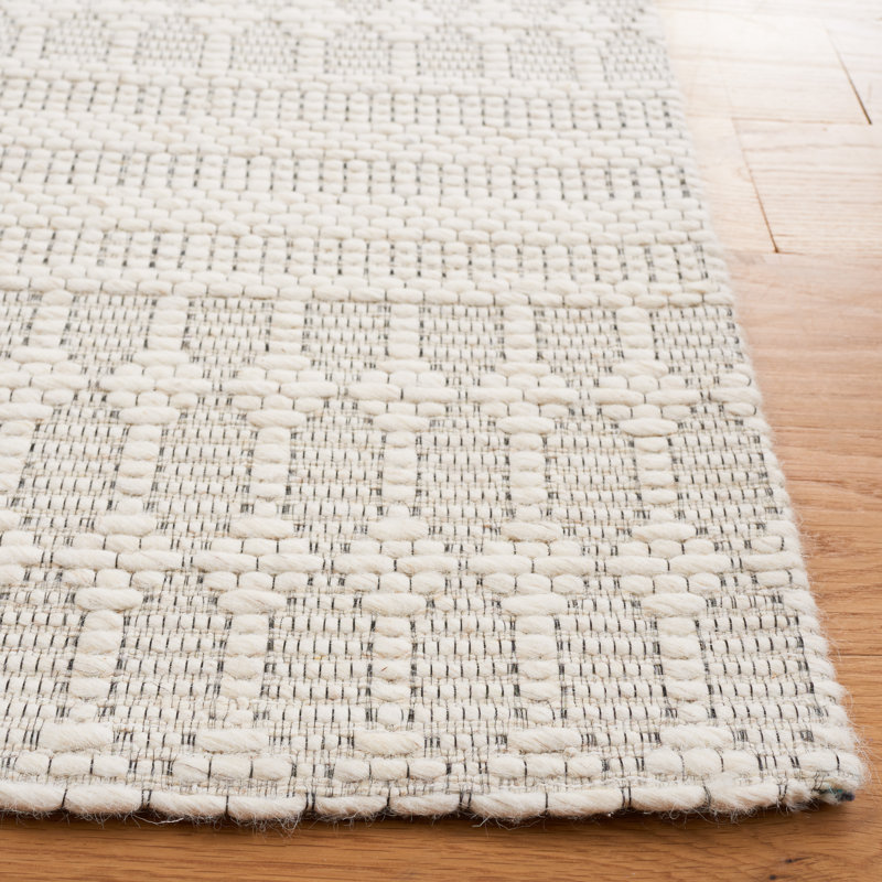 Tapis géométrique tissé à la main Bunyon, Tapis de couloir 2 pi 3 po x 9 pi