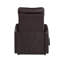 Fauteuil inclinable électrique brun en cuir synthétique-933386466