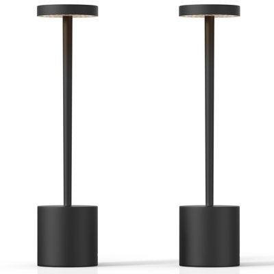 Lampe de bureau rechargeable sans fil 5000 po Ensemble de 2 lampes de table avec lampe de chevet à piles