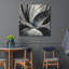 Winston Porter «Flowers Black White 25» par Ray Heere, art mural en métal-1890869119