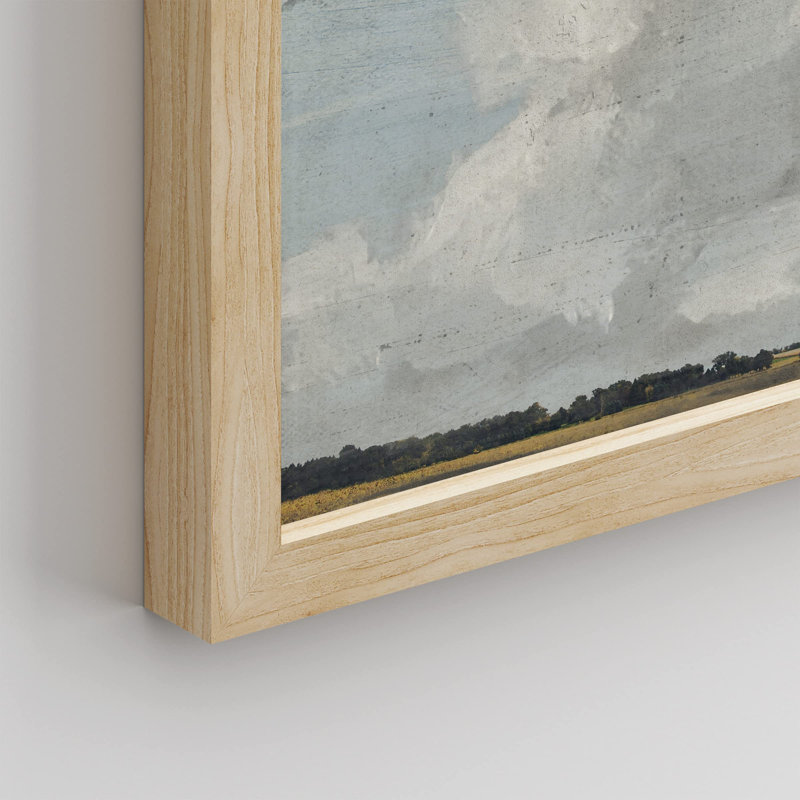 «Pastel Storm Cloud Landscape» sur papier, Naturel, H 12 po x l 16 po