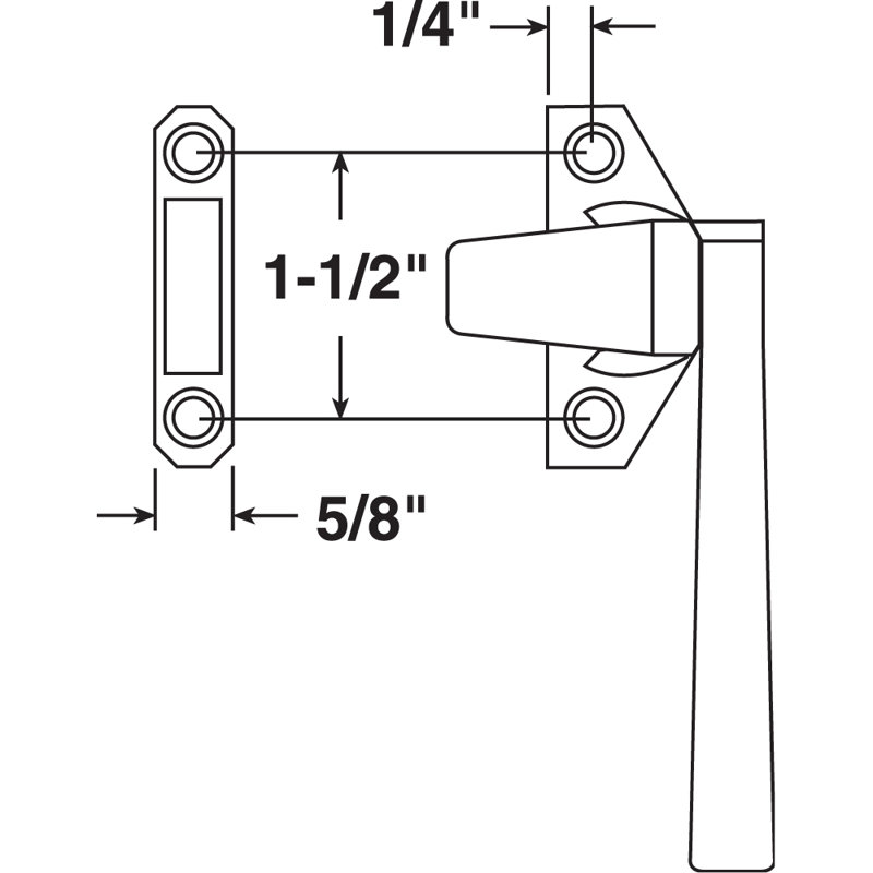 Prime-Line Keyless Sliding Window Lock Hardware