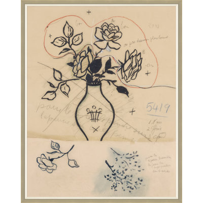 Tres Roses Print by Paule Marrot