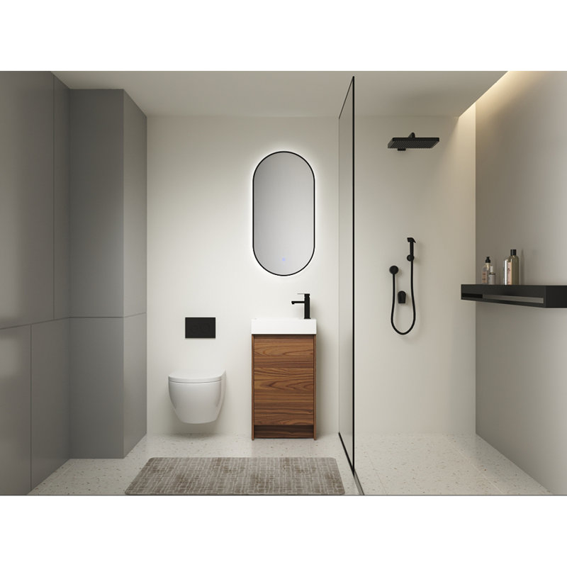 Meuble-lavabo autoportant avec lavabo simple