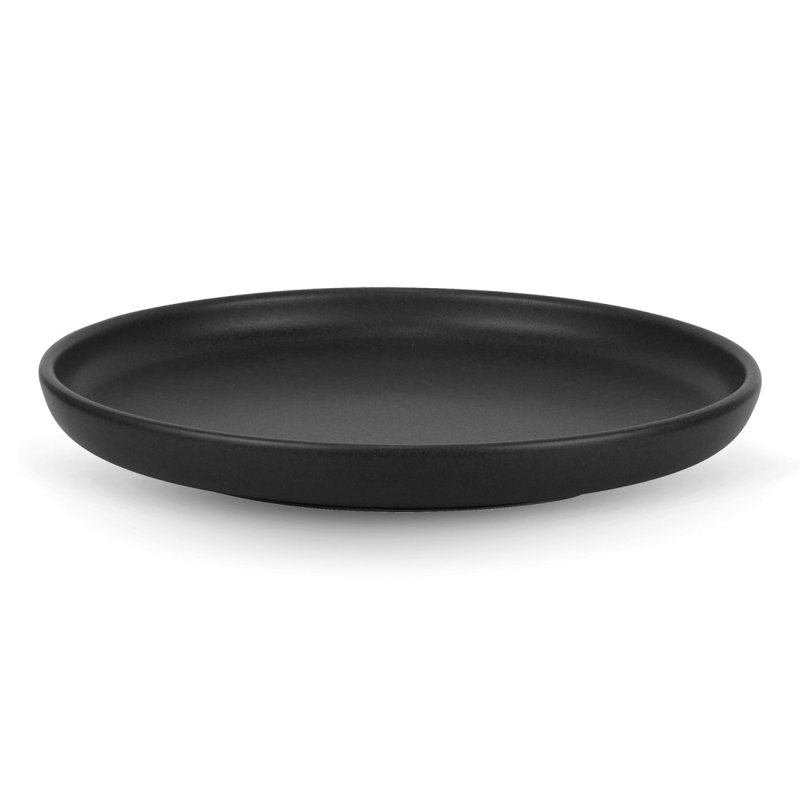 Habram 4 Piece Salad Plate Set, Black