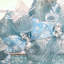 Winter Wreath With Ice Blue Let It Snow Snowflake