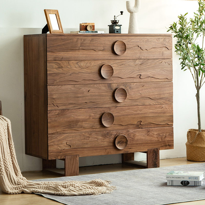Commode d'appoint en noyer de style scandinave