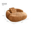 Canapés modernes et compacts, structure en bois brun, chaise longue de 65,74 pouces pour la maison-24942576