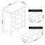 Sterra 79cm W 5 - Drawer Chest of Drawers-97707826