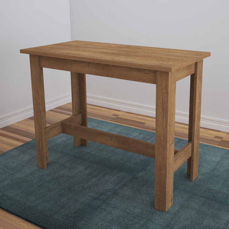 Elegant Dining Table, Caucasian Oak, 47.2 x 36.6 x 23.6 inches | 100% Melamine Coated Particle Board, Thickness: 0.7 inches | Traditional Solid Color Design, Perfect for Family Gatherings and Modern Dining Rooms