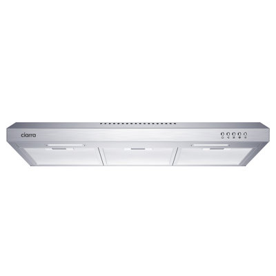 CIARRA 30 in. Slim Under Cabinet Range Hood with LED Lighting and Quiet Ventilation for Apartments & Condos in Stainless Steel