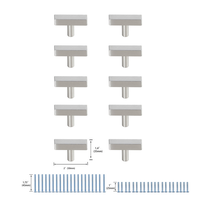 Bar Pull, Brushed Nickel