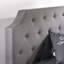 Lit plateforme tapissier capitonné Mavn, gris foncé-633028495