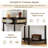 Hibbitts 31.5'' Half Moon Design End Table Console Table Solid Wood Legs,Semi-circle Entryway UV Painting-105403013