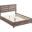 Eastern King Oak Panel Bed With Hidden Storage Compartments, Natural Wood Grain, Build Quality Slatted Headboard And Practical Drawers, No Box Spring Needed Setup