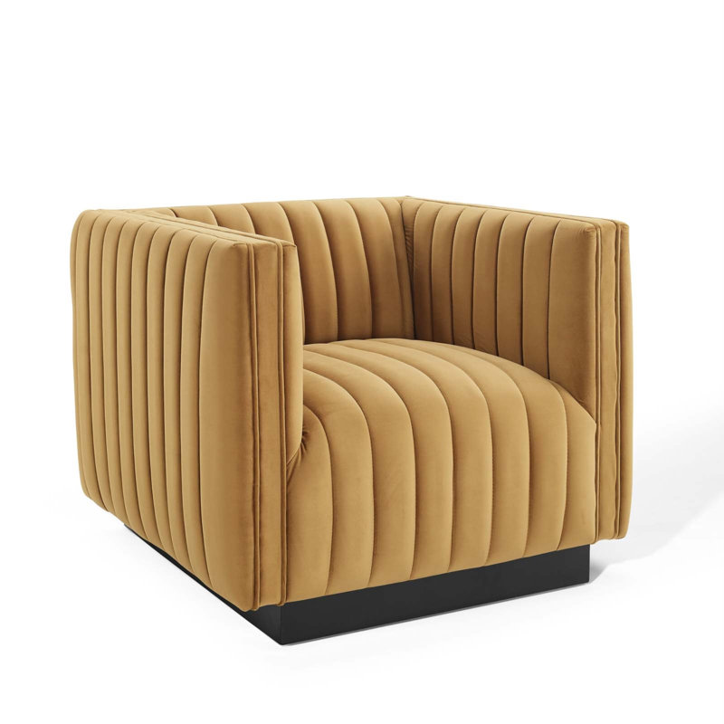 Fauteuil Modway Conjure, Cognac