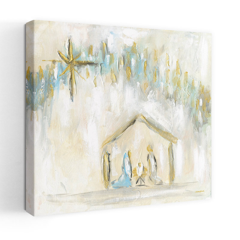 Miracle de Noël, art contemporain des Fêtes, H 18 po x l 18 po