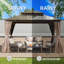 Auvent de toit permanent en aluminium et double en polycarbonate-87703192-90289470
