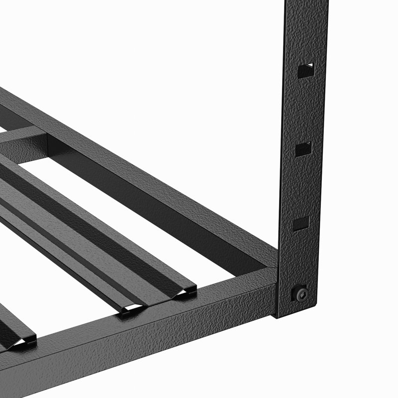 4X8FT Overhead Garage Storage Rack, 22"-40" Height Adjustable Garage Ceiling Storage Racks, Heavy Duty Metal Overhead Storage Organizer System, 800LBS Weight Capacity