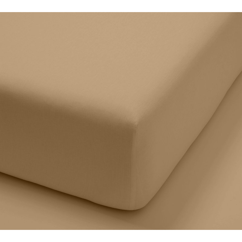 Ensemble de draps Neesa 1200, Taupe, Ensemble de draps pour lit simple TG + un drap-hou