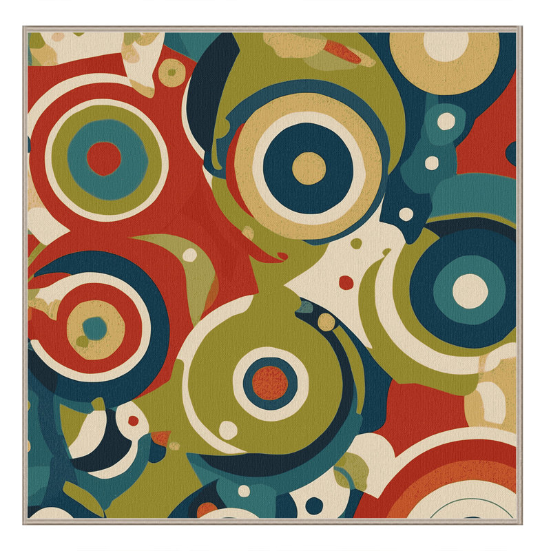 Retro Swing Rug, Square 3'