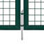 Barrière de clôture vidaXL en acier 118,1 x 39,4 po vert-85766898
