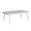 Causeuse et table en acier Mariano, blanc cassé et gris-523570635-523570634