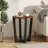 ACACIA SOLID WOOD SIDE TABLE