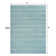 Montral Minimalist Stripe Turquoise/Cream Rug