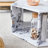 Hexagonal Coffee Table Set.Hexagonal MDF Coffee Table, Multi-Hole Design.-1991362320