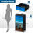 4 Drawer Dresser for Bedroom, Narrow Chest of Drawers, Wooden Top and Study Iron Frame 18"x37.5"-(WxH)