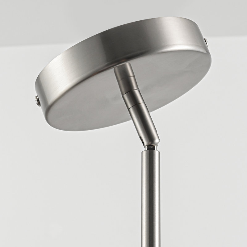 Luminaire suspendu cylindrique 1 lumière avec abat-jour en verre transparent