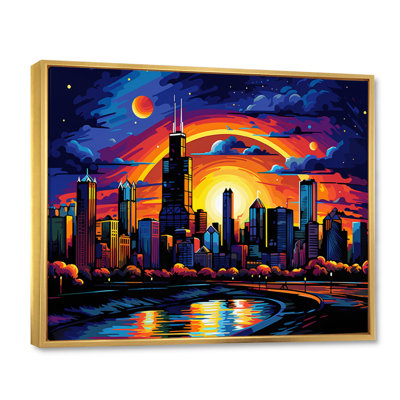 Chicago Popart I sur impression sur toile