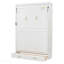 Lit escamotable double avec 2 tiroirs, beige