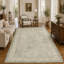 Abstract Cotton and Chenille Flatweave Area Rug-1843744761