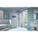 Unidoor Plus 48" W x 30.375" D x 72" H Frameless Pivot Rectangle Shower Enclosure with Fixed Panel