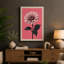 Pink Gerbera Study Botanical - Wrapped Canvas-2043262391-2043262396