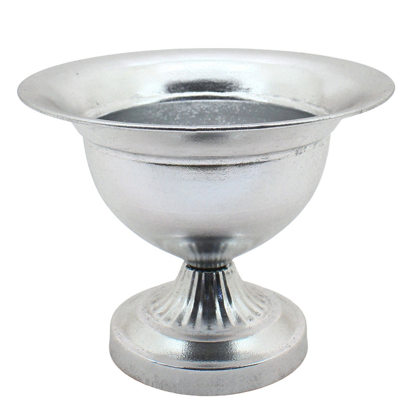 Iconic Silver Cachepot Vase, 10 Inches