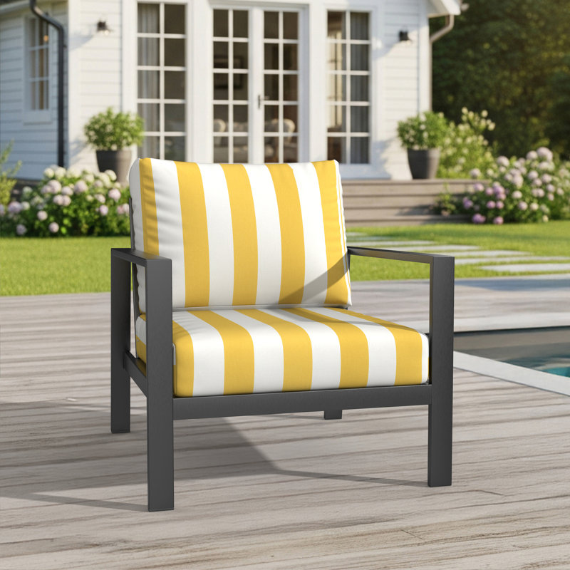 Coussin de siège Amala Sunbrella, L 24 po x P 5 po, Tournesol Sunbrella