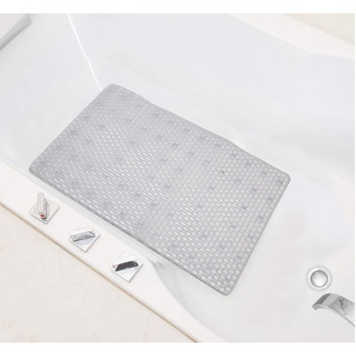 BREATHE TUB MAT PVC CLEAR  27.1" X 15.3"
